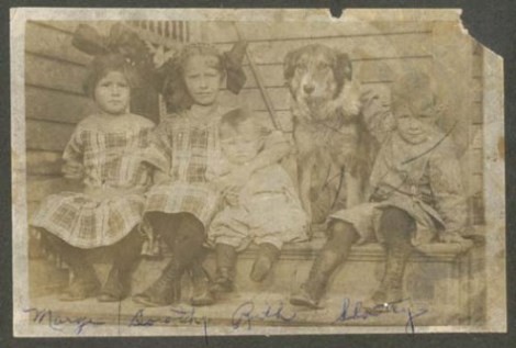Original Photo of Kids on Porch